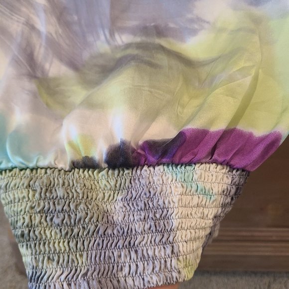 Abstract silk Maddy M blouse size M - Picture 3 of 9